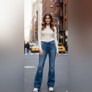 NWT 7 for All Mankind Jeans Sz 32 A-Pocket Short Inseam Flare Medium Melrose HTF